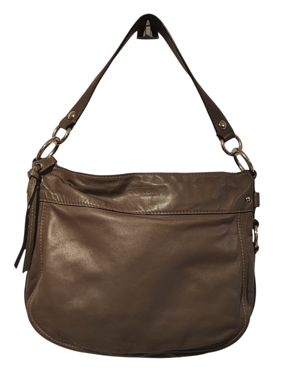 Coach Vintage Brown Leather Shoulder Bag Purse 14707 Y2k